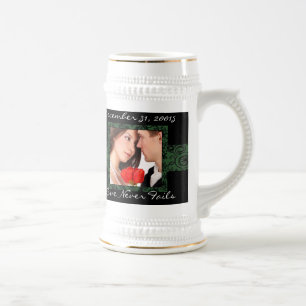 Chope À Bière L'amour n'échoue jamais Mariage photo Stein
