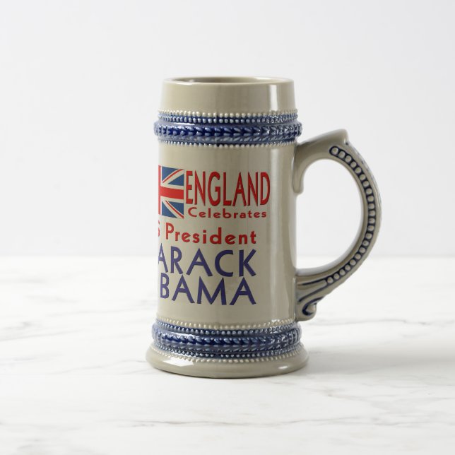 Chope À Bière L'ANGLETERRE célèbre le Président Obama Souvenir (Droite)