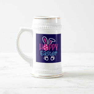 Chope À Bière Lapin de Pâques Œuf Mignon Design de Printemps