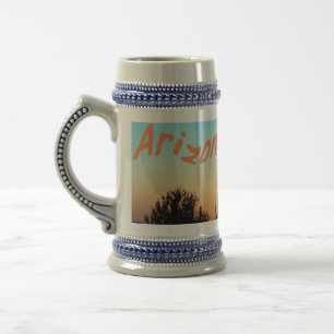Chope À Bière L'Arizona ! Coucher du soleil de Saguaro