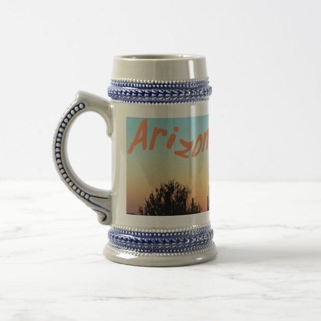 Chope À Bière L'Arizona ! Coucher du soleil de Saguaro (Gauche)