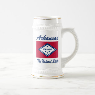 Chope À Bière L'Arkansas la bière Stein d'état naturel