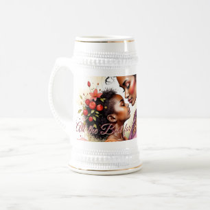 Chope À Bière L'art de l'amour de la fête des mères dans le styl