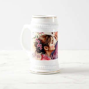 Chope À Bière L'art du kimono pour la fête des mères avec étrein