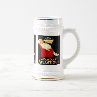 Chope À Bière le Bon Bock Atlantique Bière Vintage Étiquette Ste