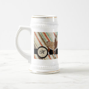 Chope À Bière Le cru de monogramme de lama barre Stein