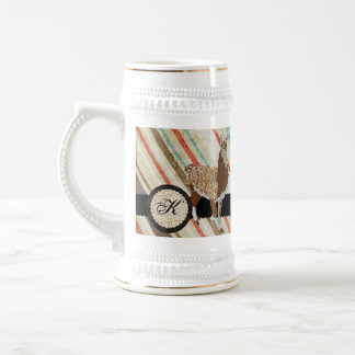 Chope À Bière Le cru de monogramme de lama barre Stein