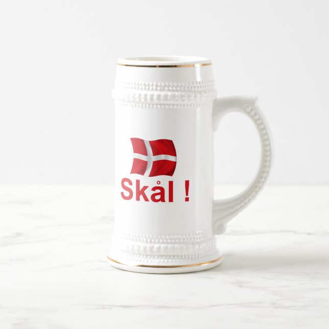 Chope À Bière Le Danemark Skal ! (Droite)