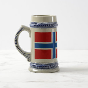 Chope À Bière Le drapeau de la Norvège