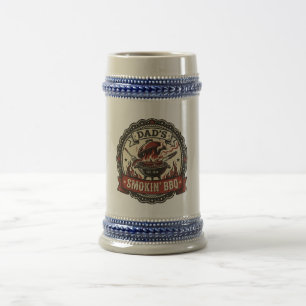 Chope À Bière Le grill vintage BBQ fumant de papa