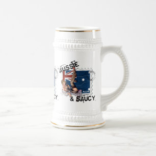 Chope À Bière Le kitsch Bitsch : Pin- australien et hardi