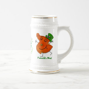 Chope À Bière Le maire Orange O'Paddy (Stein personnalisé)