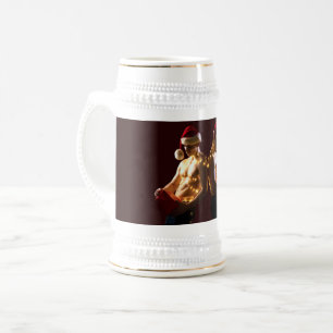 Chope À Bière Le Noël dos à dos des hommes torse nu de SlipperyJ