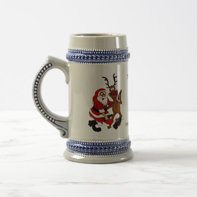 Chope À Bière Le Père Noël avec l'orignal - les grenouilles (Gauche)