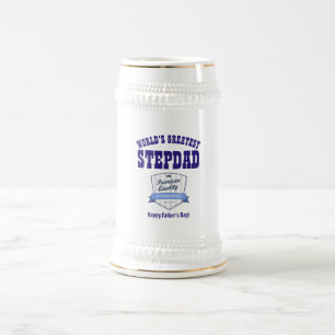Chope À Bière Le plus grand STEPDAD du monde - Cadeau de Fête de