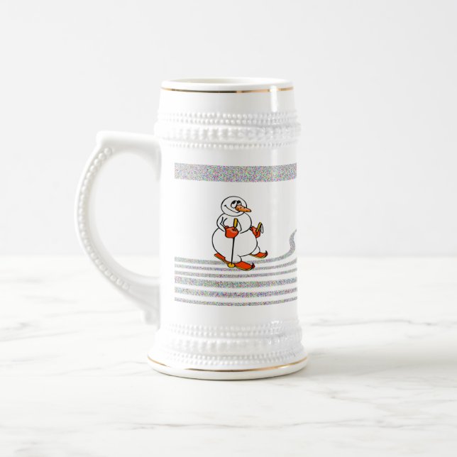 Chope À Bière Le skieur de neige - (Gauche)