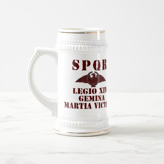 Chope À Bière Légion romaine victorieuse Stein de "Mars de Nero (Gauche)