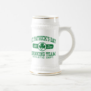 Chope À Bière L'équipe de boisson de la Saint-Patrick