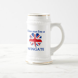Chope À Bière Les Anglais personnalisés m'embrassent que je sui