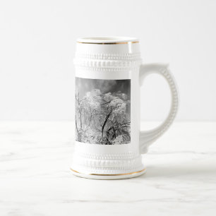 Chope À Bière les arbres portent l'hiver