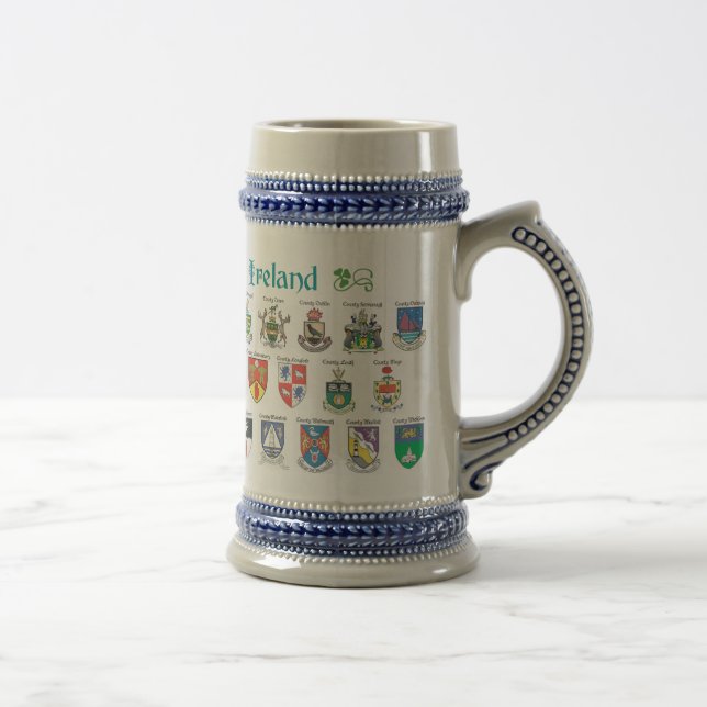 Chope À Bière Les comtés d'Irlande Beer Stein (Droite)