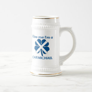 Chope À Bière Les écossais personnalisés m'embrassent que je