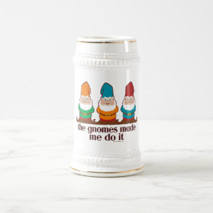 Chope À Bière Les gnomes m'ont incité à le faire