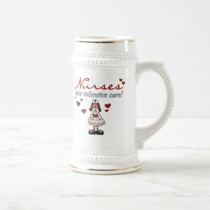 Chope À Bière Les infirmières donnent des T-shirts et des