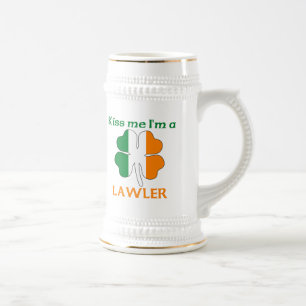Chope À Bière Les Irlandais personnalisés m'embrassent que je
