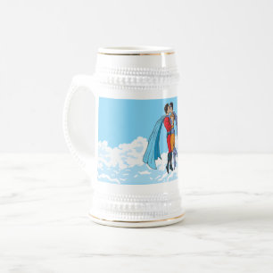 Chope À Bière Les personnages de Slipperyjoe's deux super-héros 