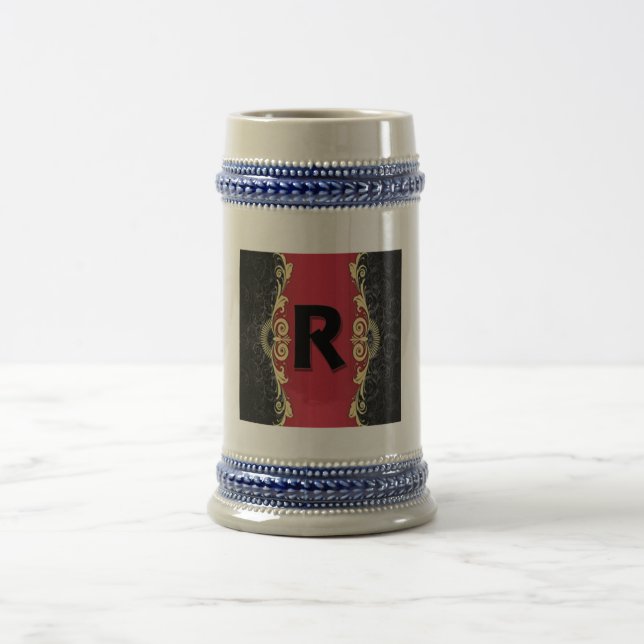 Chope À Bière Lettres d'amour "R"  (Centre)
