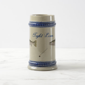 Chope À Bière Lignes serrées pêchant le stein