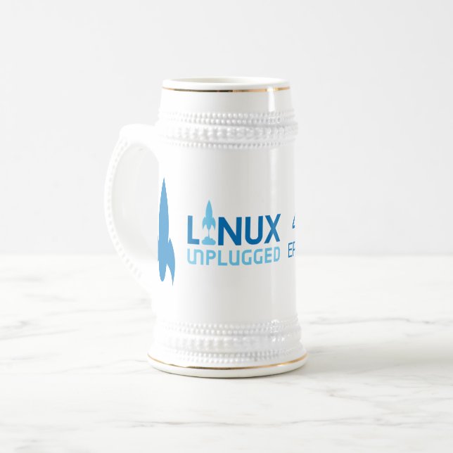 Chope À Bière LINUX Unplugged Beer Stein (Devant gauche)
