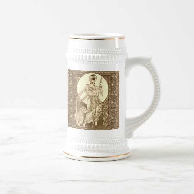 Chope À Bière Lionne celtique (Droite)