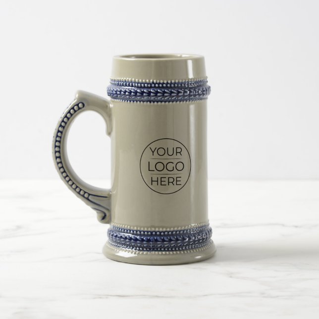 Chope À Bière Logo de marque d'entreprise moderne (Gauche)
