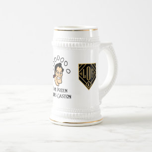 Chope À Bière Logo Stein de cinq douzaine FF d'Ouefs