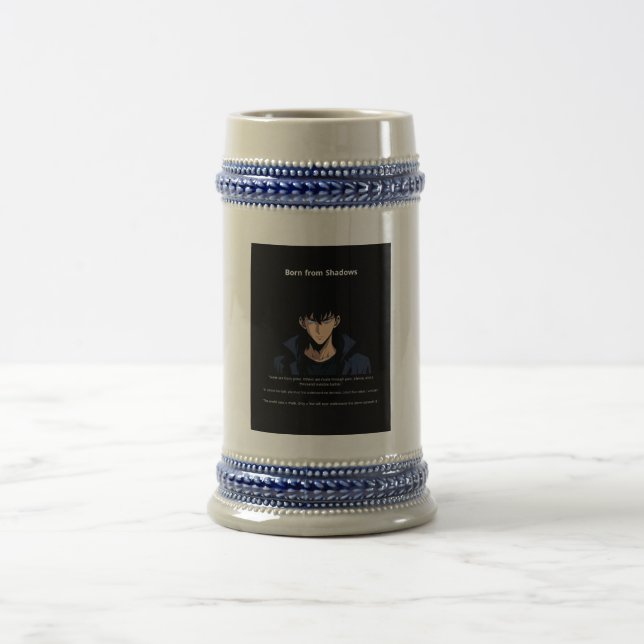 Chope À Bière "L'ombre renaît" "La force silencieuse" (Centre)