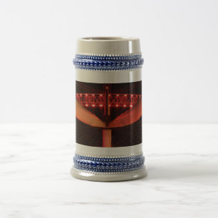 Chope À Bière London Eye Night View Grey /Blue 22 oz Stein