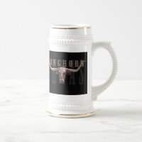 Longhorn Head Stein