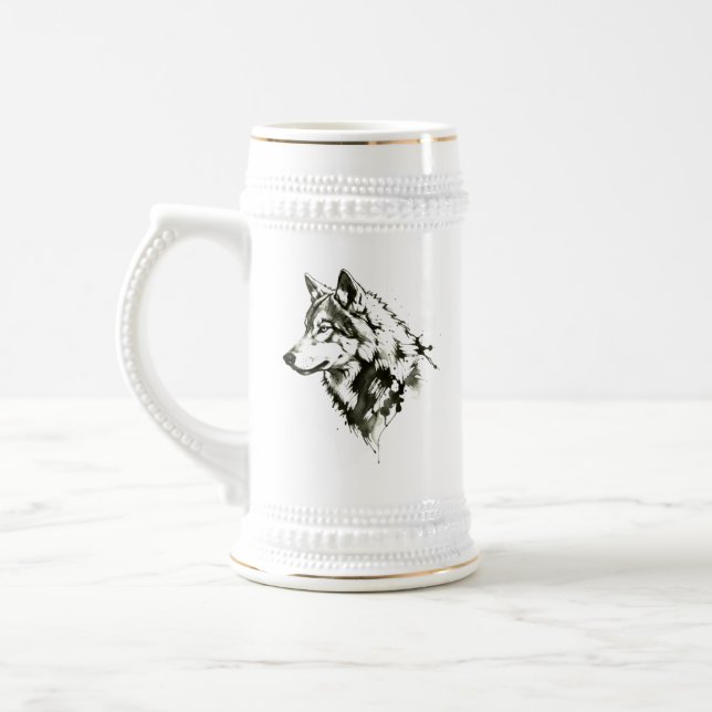 Chope À Bière Loup (Gauche)