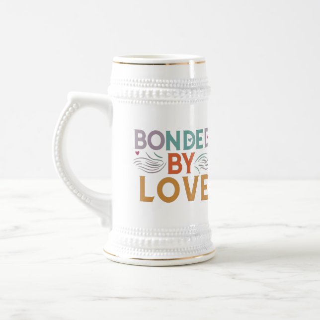 Chope À Bière Love Unites - Multicolor "Boné par Amour" (Gauche)