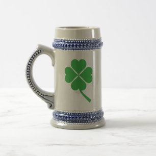 Chope À Bière Lucky Four Leaf Shamrock Design-87906