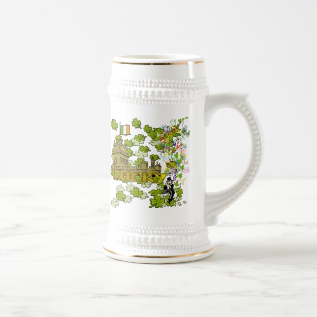 Chope À Bière Lucky Leprechaun et son château irlandais (Droite)