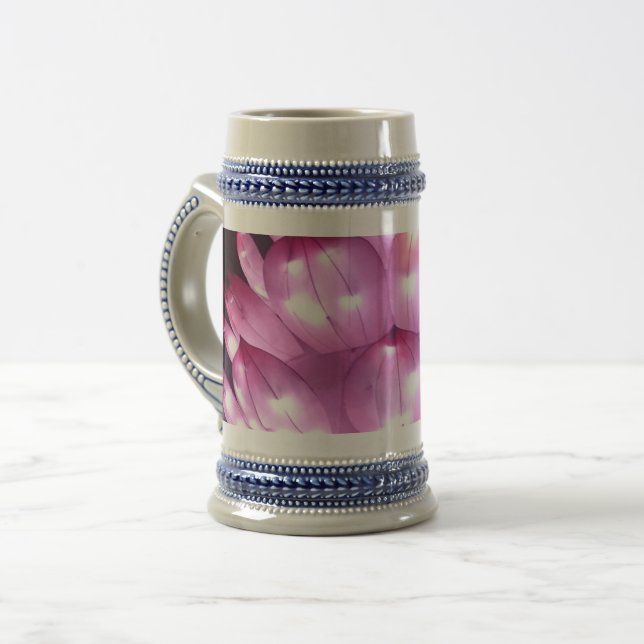 Chope À Bière Lumières roses 22 oz Stein (Devant gauche)