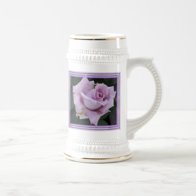 Chope À Bière "Madame bleue" Stein rose (Droite)