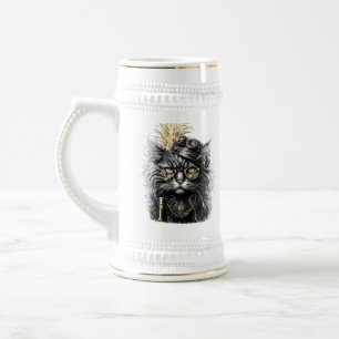 Chope À Bière Magnifique chat steampunk