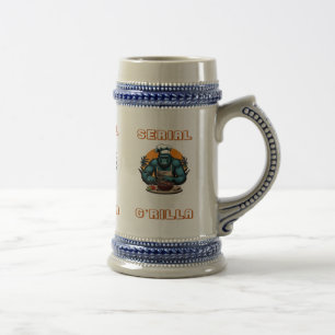 Chope À Bière Maître sériel G'rilla Grillade Fun Pun