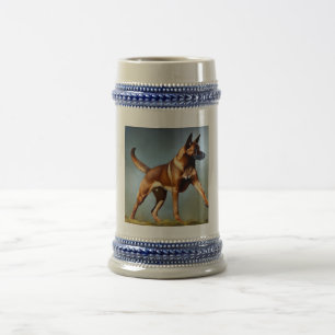 Chope À Bière Malinois Shepherd Dog