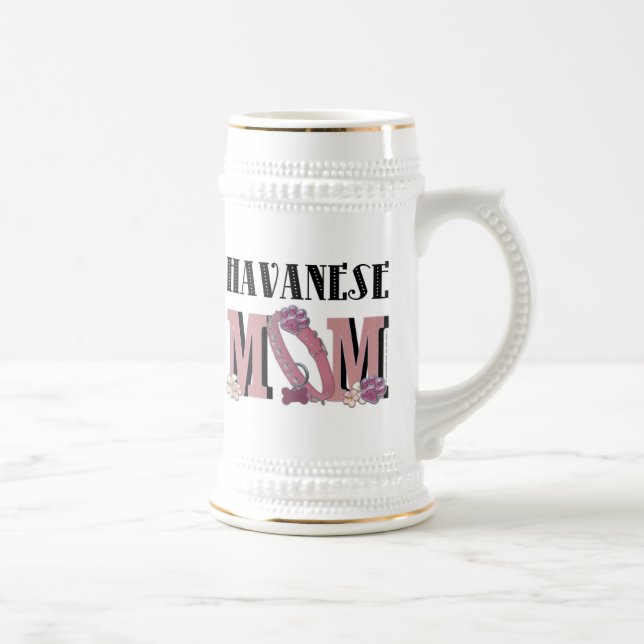 Chope À Bière MAMAN de Havanese (Droite)