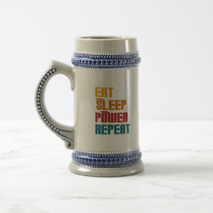 Chope À Bière Mangez la puissance de sommeil répéter drôle